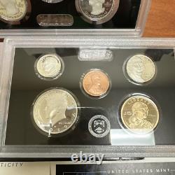 2019 S US Mint Silver Proof Set With2019 Reverse Proof Penny All COAs & OG Box