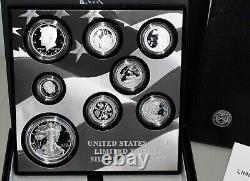 2019 S United States Mint Silver Limited Edition 8 Coin Proof Set with Box and COA