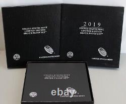 2019 S United States Mint Silver Limited Edition 8 Coin Proof Set with Box and COA