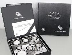 2019 S United States Mint Silver Limited Edition 8 Coin Proof Set with Box and COA