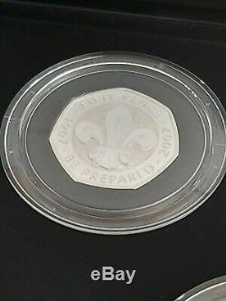 2019 Silver Proof Set UK Royal Mint 50 years 50p Anniversary LOW COA Kew Gardens