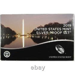 2019 Silver Proof Set U. S Mint OGP COA with 2019-W Reverse Proof Penny