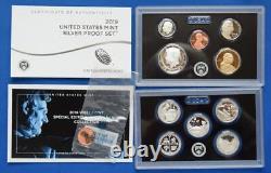 2019 US MINT SILVER PROOF SET (19RH) with W REVERSE PROOF CENT