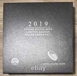 2019 US Mint Limited Edition. 999 Silver Proof Set 8 Coins withBox & COA
