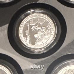 2019 US Mint Limited Edition. 999 Silver Proof Set 8 Coins withBox & COA
