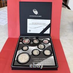 2019 United States Mint Limited Edition Silver Proof Set with COA & Original Box