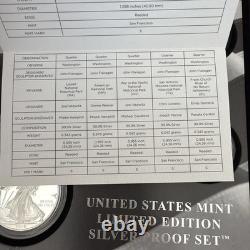 2019 United States Mint Limited Edition Silver Proof Set with COA & Original Box