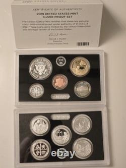 2019 United States Mint Silver Proof Set with Certificate of Authenticity (AE)