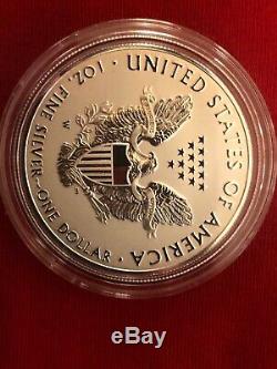 2019 W Enhanced Reverse Proof Silver Eagle From Pride Of Two Nations Set