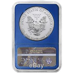 2019-W Reverse Proof $1 American Silver Eagle Pride of Two Nations U. S. Set NGC