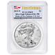 2019-w Reverse Proof $1 American Silver Eagle Pride Of Two Nations U. S. Set Pcgs