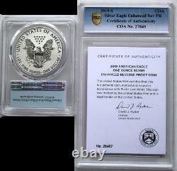 2019-s American Silver Eagle Enhanced Reverse Proof Pcgs Pr 69 -first Strike