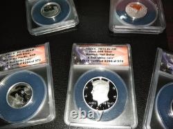 2019-s Anacs. 9999 Silver Proof Set 7 Coin W Box