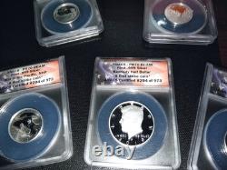 2019-s Anacs. 9999 Silver Proof Set 7 Coin W Box