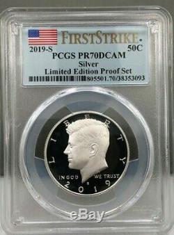 2019-s Limited Edition Silver Proof Set 8 Coin Set Pcgs Pr70 Dcam First Strike