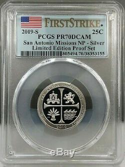 2019-s Limited Edition Silver Proof Set 8 Coin Set Pcgs Pr70 Dcam First Strike