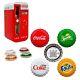 2020 24 Gram Fiji Coca-cola Vending Machine Proof Silver 4-coin Set. 999 Fine