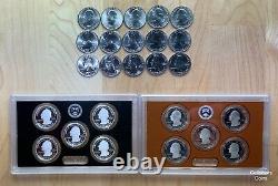2020 PDSSS 25 Coin National Park ATB Quarter Set w 99.9% Silver Proofs