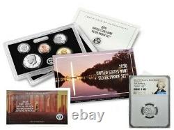 2020 SILVER PROOF SET with FIRST W REVERSE PF NICKEL, NGC REV PF69, FIRST RELEASES