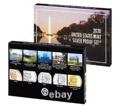 2020 SILVER PROOF SET with FIRST W REVERSE PF NICKEL, NGC REV PF69, PORTRAIT LABEL