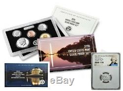 2020 SILVER PROOF SET with FIRST W REVERSE PF NICKEL, NGC REV PF70, FIRST RELEASES