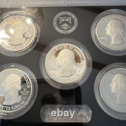 2020-S SILVER 10pc Proof Set COA US Mint Bat Quarter, Weir Farm, Vermont, KS