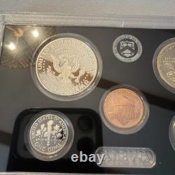 2020-S SILVER 10pc Proof Set COA US Mint Bat Quarter, Weir Farm, Vermont, KS
