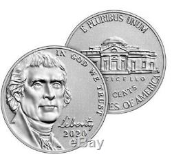 2020 S SILVER PROOF Set 11 Coins w BOX COA & W Reverse Jefferson Nickel Set 20RH