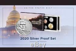 2020 S SILVER PROOF Set 11 Coins w BOX COA & W Reverse Jefferson Nickel Set 20RH