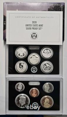 2020-S SILVER PROOF Set with Original Box & COA No Bonus W Nickel