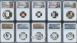 2020 S Silver Proof 10-Coin Set First Releases (10pc) NGC PF70 U. C. Portrait
