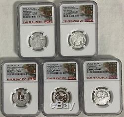 2020 S Silver Proof Set NGC PF70 Early Releases 10 Coins Trolley Car Label