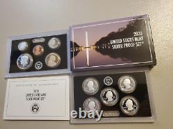 2020 S Silver Proof Set (NO Reverse Nickel) 10 coin set BOX an COA