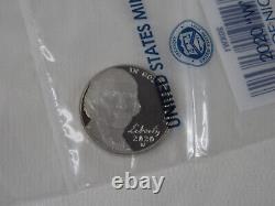 2020-S Silver Proof Set West Point W Nickel COA Box 11 Coins 90% US Mint