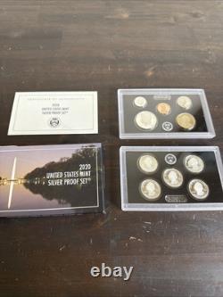 2020-S Silver Proof Set with Reverse Nickel COA Box 11 Coins 90% US Mint
