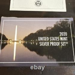 2020-S Silver Proof Set with Reverse Nickel COA Box 11 Coins 90% US Mint