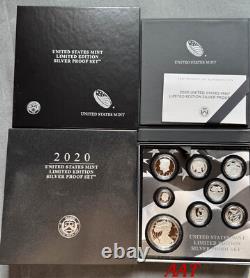 2020-S Silver Proof US Mint Limited Edition 8 Coin Set OGP & COA