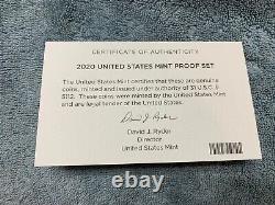 2020-S US Mint 11 Coin Clad Proof Set With Extra 2020 Proof W Nickel
