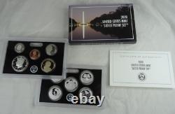 2020-S US Mint Silver Proof Set NO Nickel COA & Box 10 Coins United States