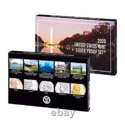 2020-S U. S. Silver Proof Set Complete 11-Coin Set, with Box and COA