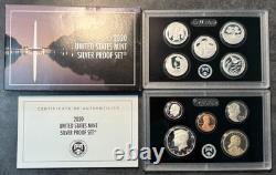 2020 S United States Complete Silver 10 Coin Proof Set in OGP with COA NO W 5C