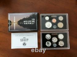 2020 S United States Mint Silver Proof Set 10 Pcs With Box & COA No W Nickel