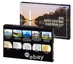 2020 Silver Proof 10 Coin Set + 2020 Jefferson Nickel West Point Reverse Proof
