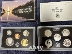 2020 Silver Proof Set U. S. Mint with First W NGC REV PF 69 First Release