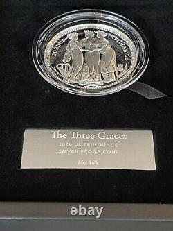 2020 Three Graces William Wyon Ten Ounce Silver Proof Ten Pounds Coin (10oz)