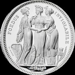 2020 Three Graces William Wyon Two Ounce Silver Proof Five pounds Coin New