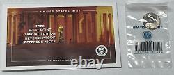 2020 US Mint Silver Proof set with Reverse Proof Nickel in OGP with COA