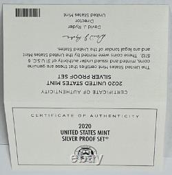 2020 US Mint Silver Proof set with Reverse Proof Nickel in OGP with COA