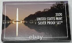 2020 US Mint Silver Proof set with Reverse Proof Nickel in OGP with COA