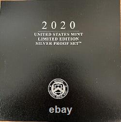 2020 U. S. Mint Limited Edition Silver Proof Set in OGP/COA (20RC)